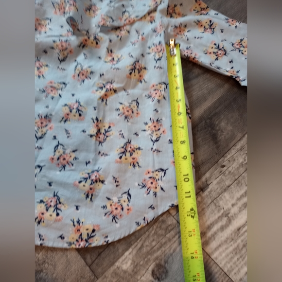 No Comment NWT Women's Large One Shoulder Floral Blouse - Picture 4 of 8